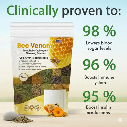 Bee Venom Lymphatic Daiamage &amp; Sliming Patches (10 Patches)